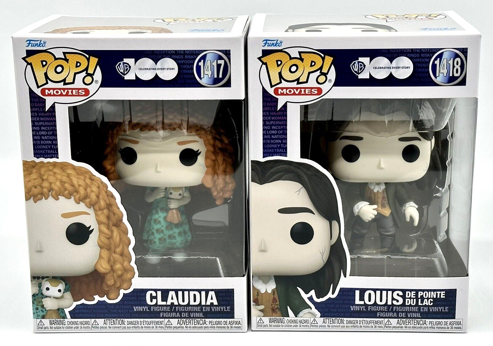 Interview With The Vampire 2 Piece Funko Pop Set Louis #1418 + Claudia #1417