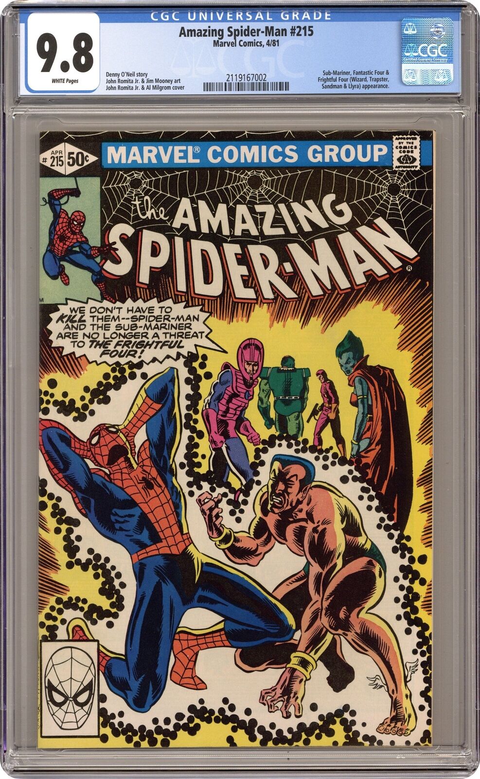 Amazing Spider-Man #215 CGC 9.8 1981 2119167002