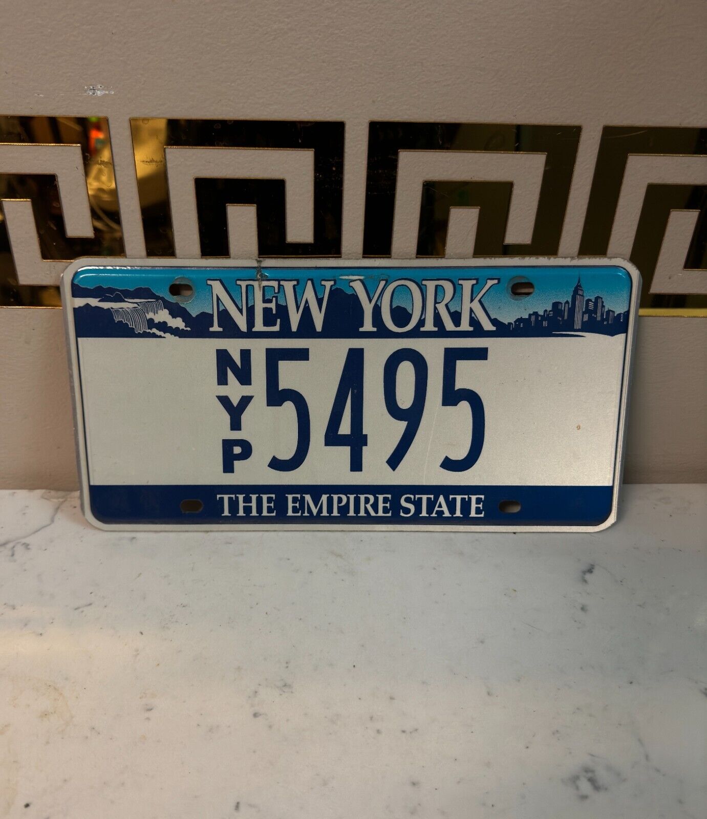 2001-2010 New York Press (NYP #5495) New York DMV License Plate