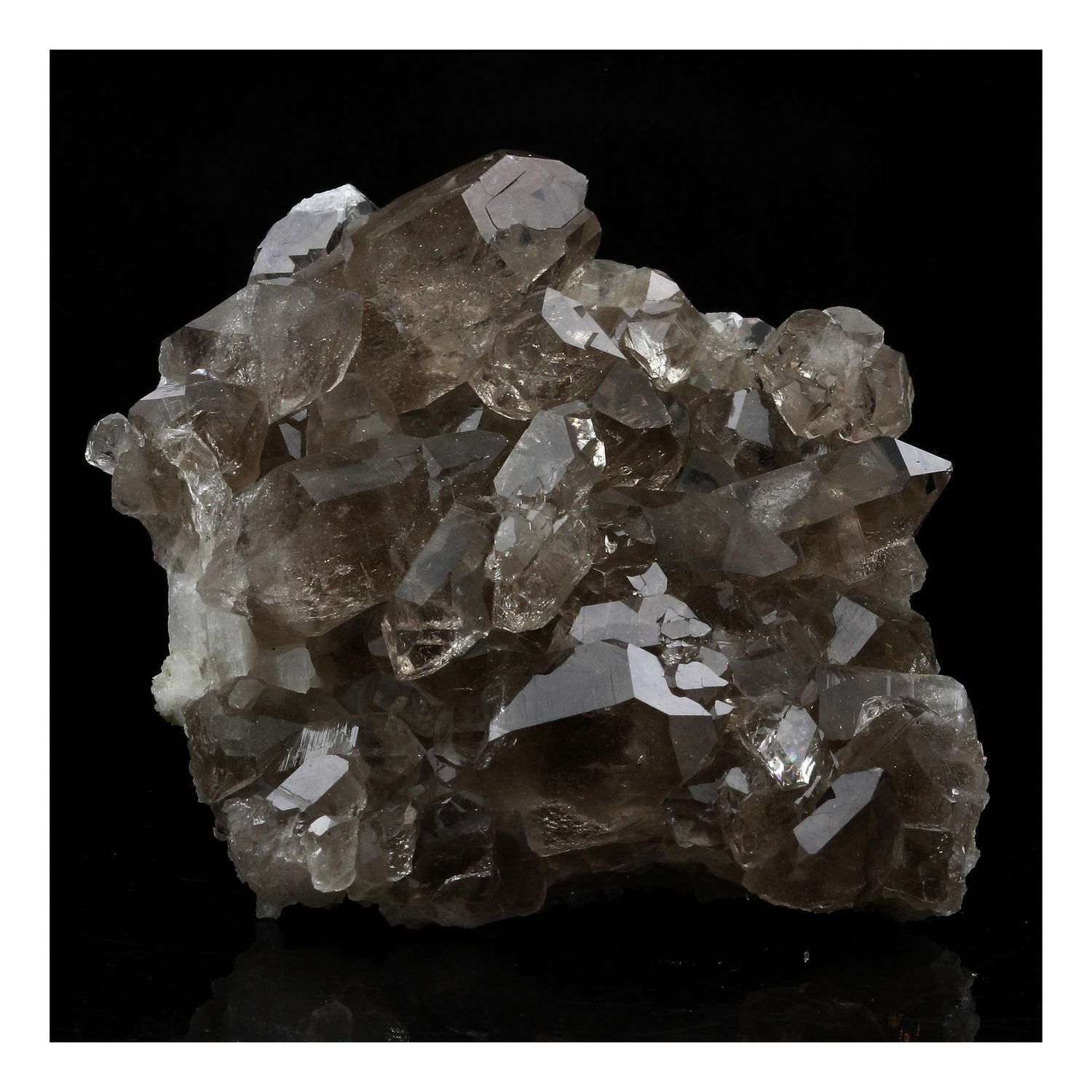Smoked quartz. 242.0 CT.. massif of the mont-blanc, Haute-savoie, France...
