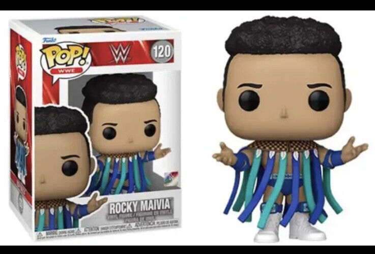 Funko POP WWE Rocky Maivia #120 Dwayne Johnson The Rock with protector