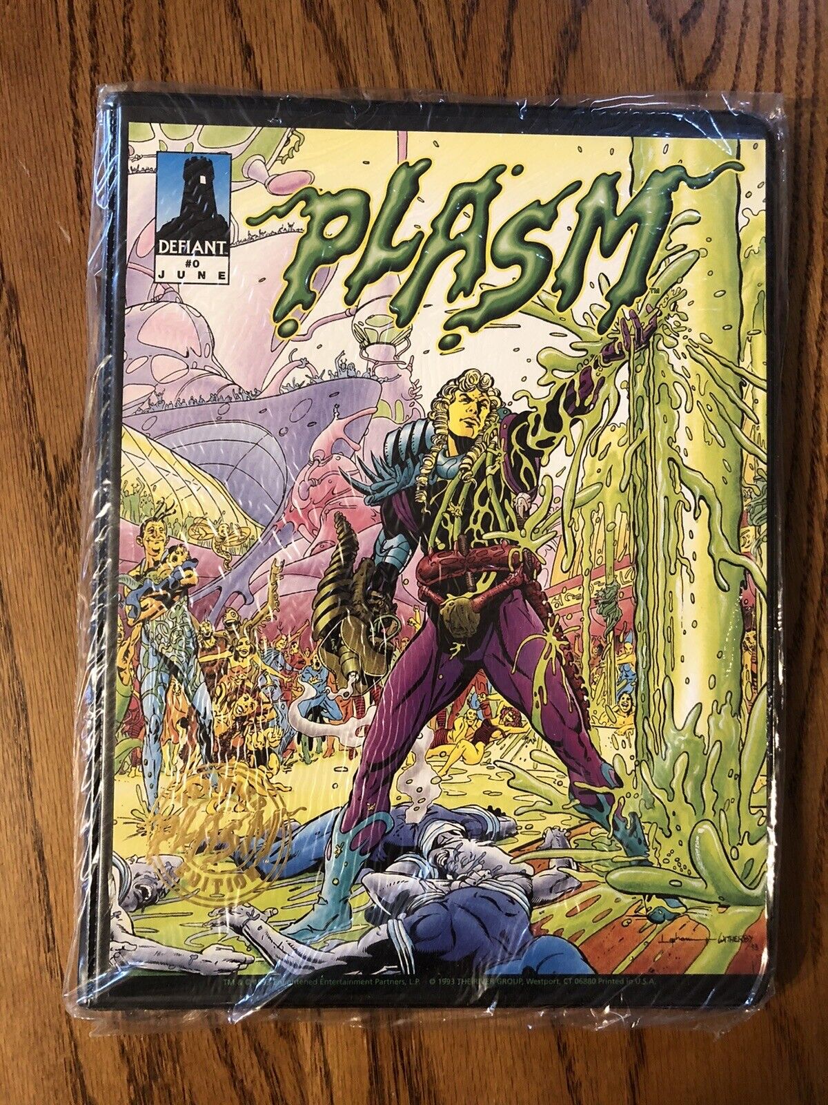 Plasm #0 Trading Card Binder - Defiant Comics COMPLETE TRADING CARD SET - NEW