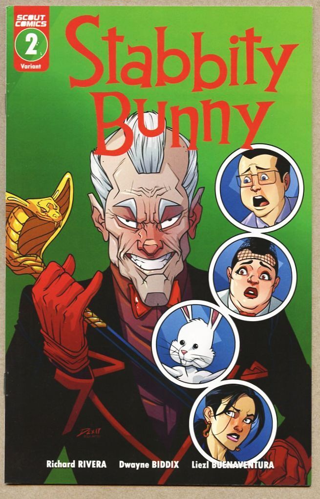Stabbity Bunny #2-2017 fn+ 6.5 1 in 7 Variant Cover / Indie 