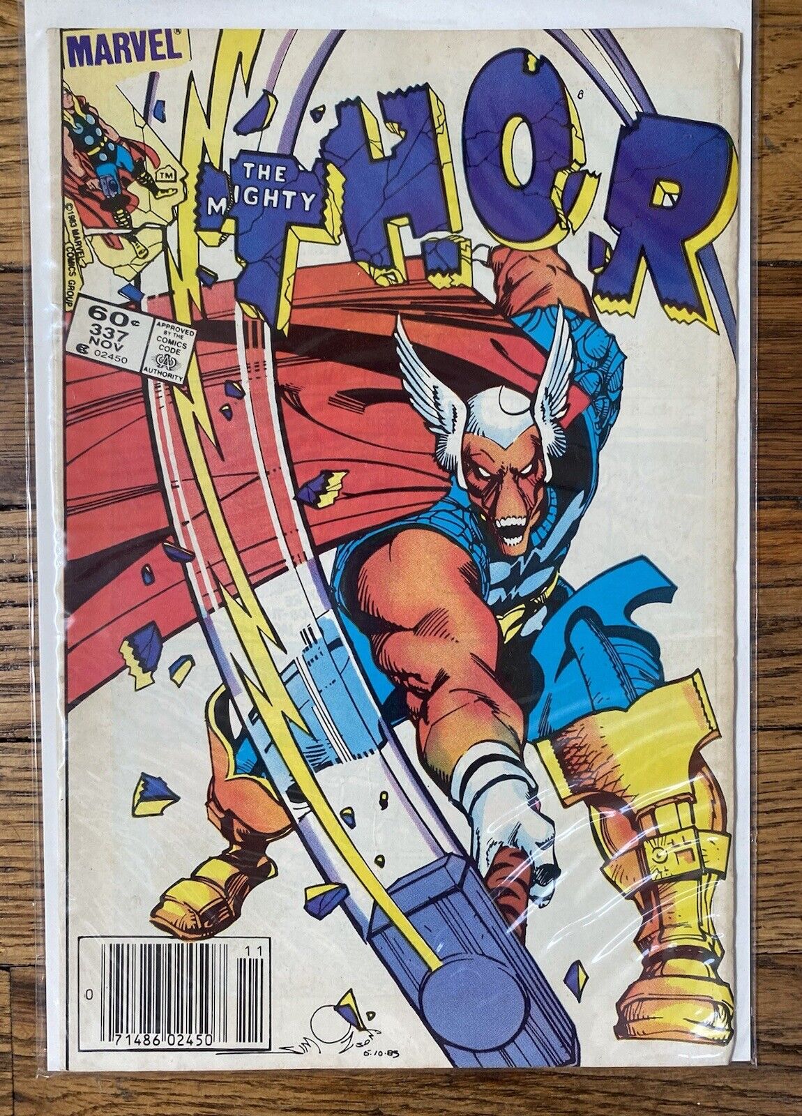 Thor #337  1st App Of Beta Ray Bill (VF-NM) Marvel