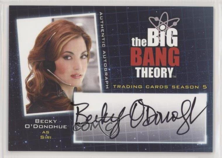 2013 Cryptozoic The Big Bang Theory Seasons 5 Becky O'Donohue as Siri Auto pb8