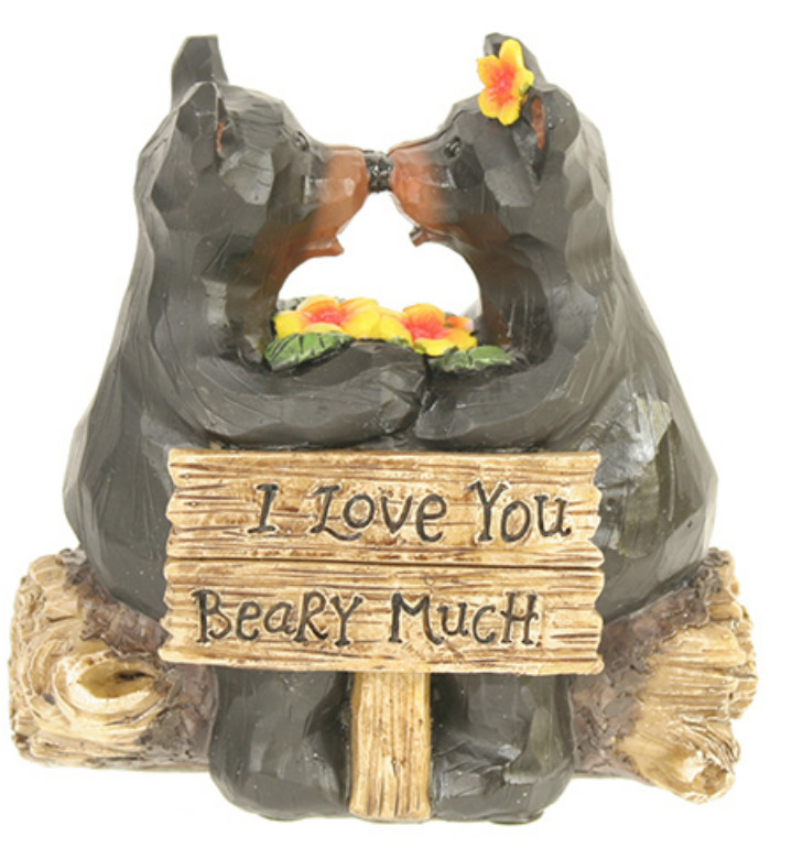 Love Bear Couple I Love You Beary Much Resin Figurine 