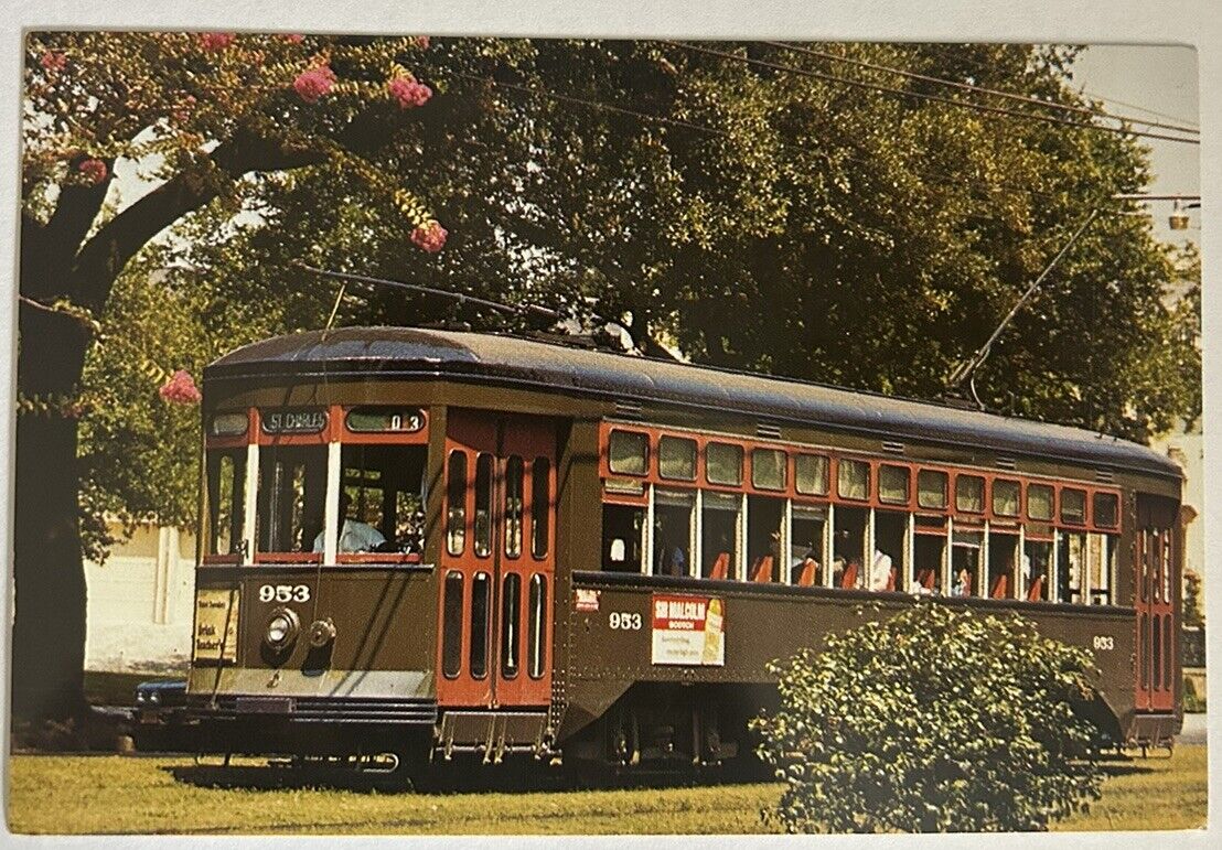 New Orleans Street Car City Of Enchantment Postcard