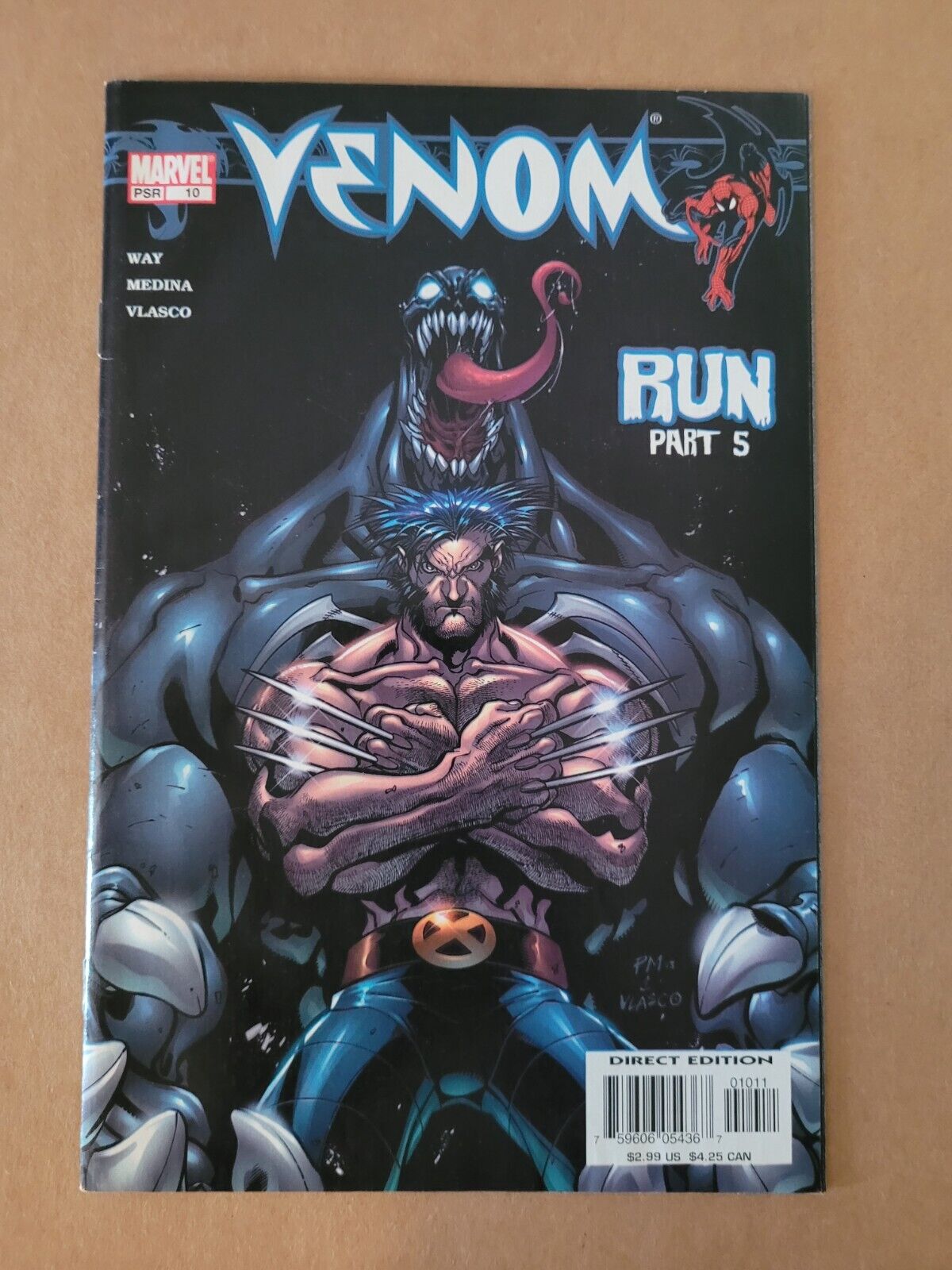 Venom (Vol. 1) 10 Mar 2004 Wolverine App. Sam Keith Cover Paco Medina FN/VF