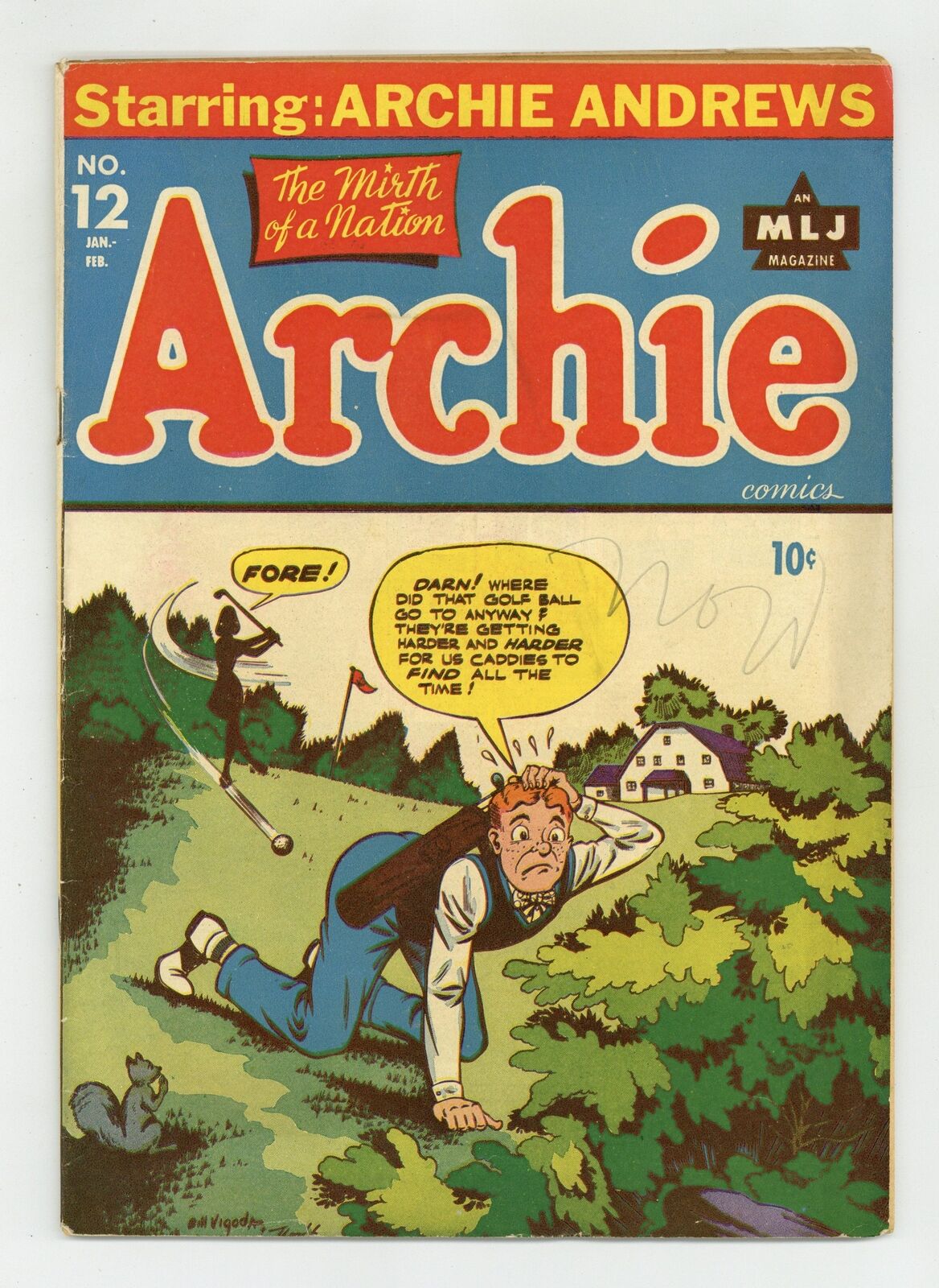 Archie #12 VG 4.0 1944