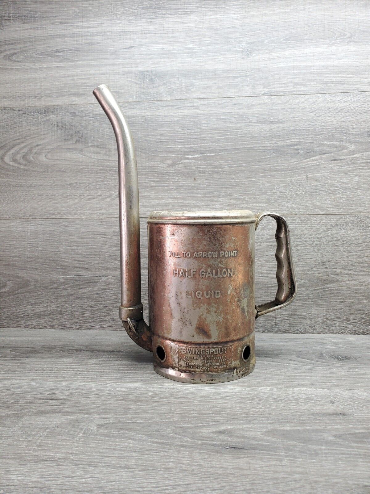 Vintage Swingspout Half Gallon Oil Can