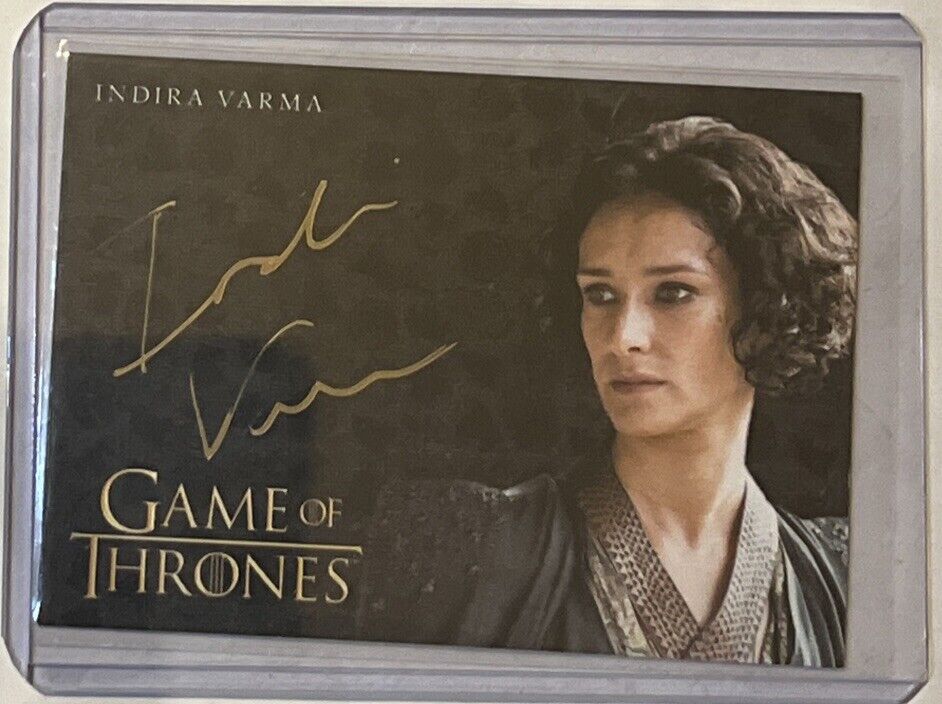 2017 Game of Thrones Gold Autograph Indira Varma As Ellaria Sand 