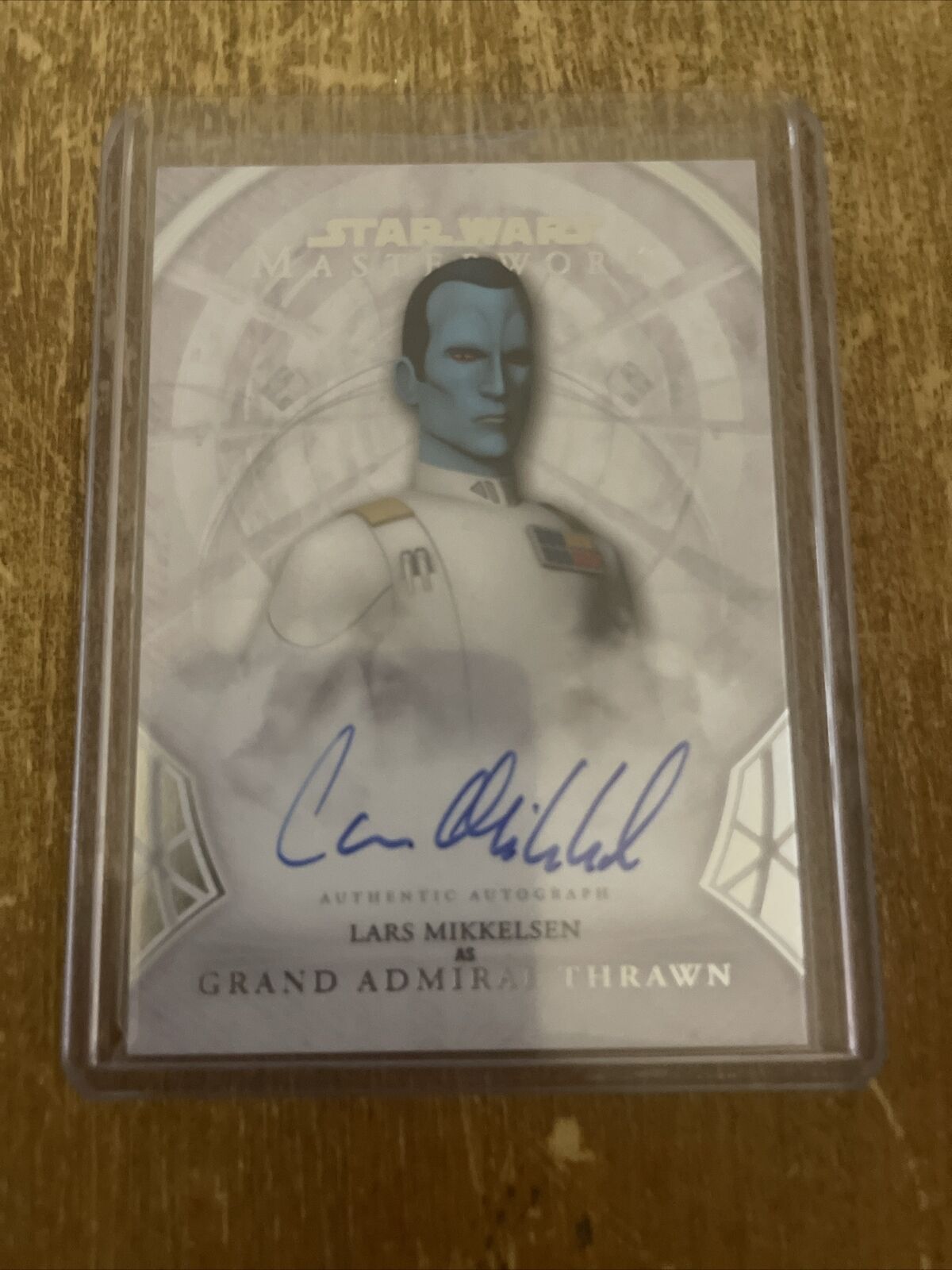2018 Star Wars Masterwork Lars Mikkelsen as Grand Admiral Thrawn autograph card 