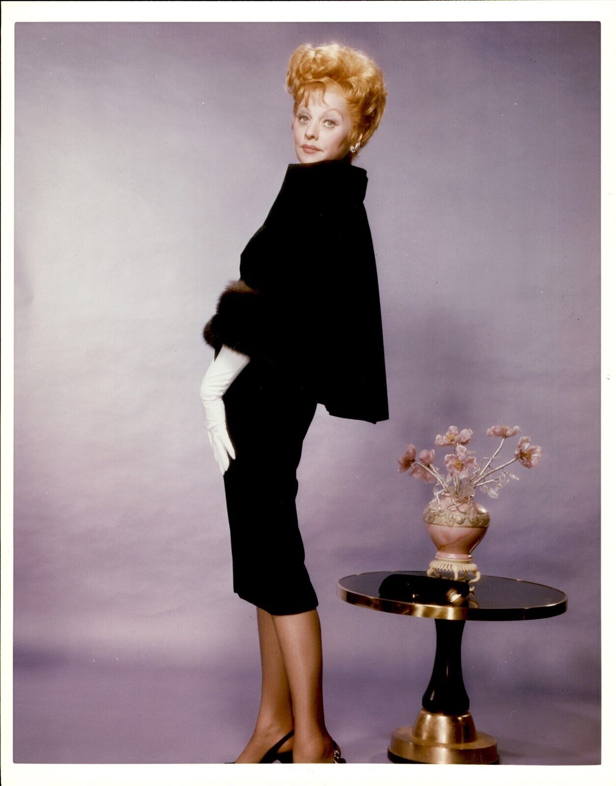 BR30 Rare TV Vtg Color Photo LUCILLE BALL Stunning Mature Actress Vintage Glam