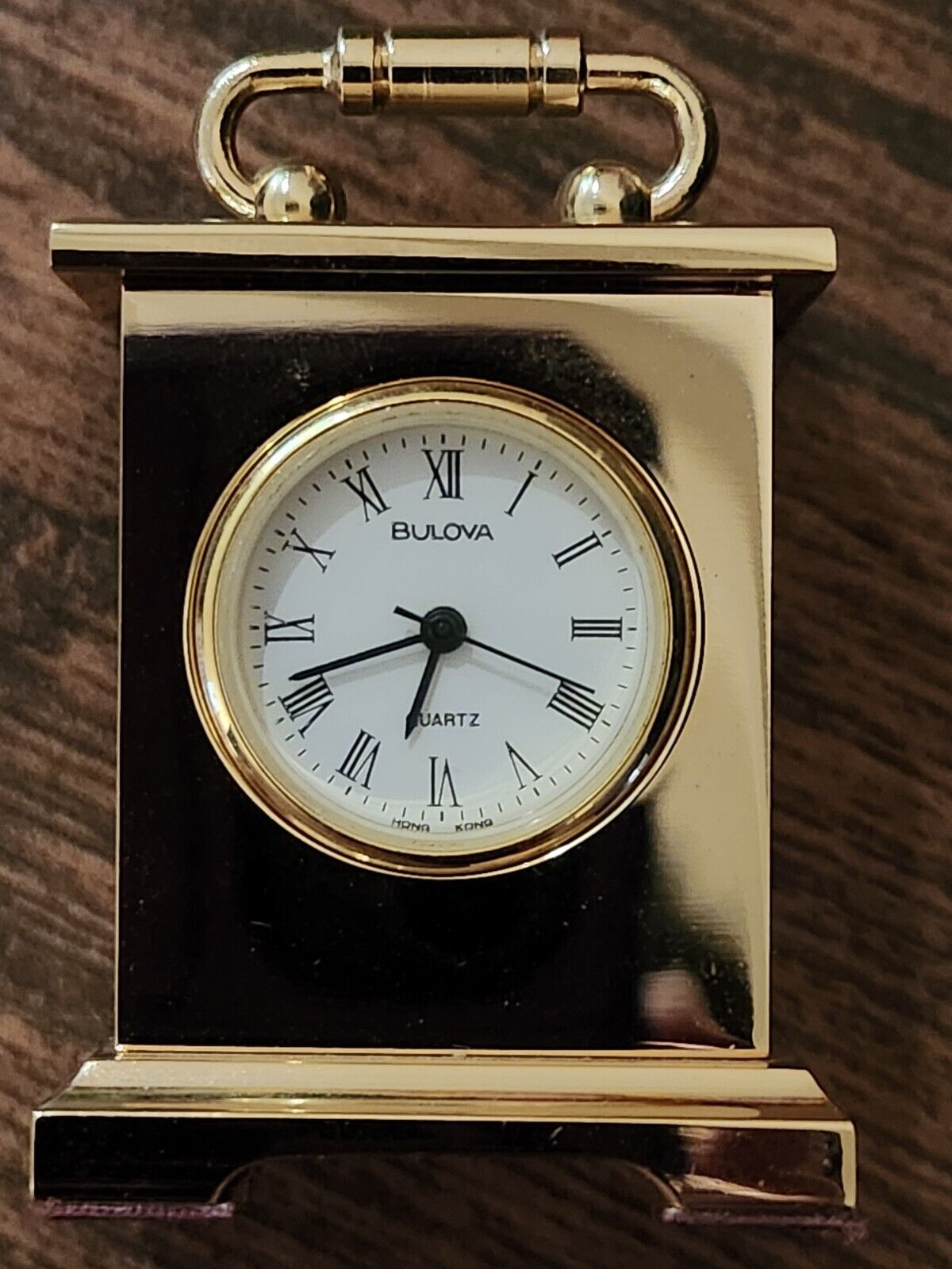 BULOVA Solid Brass Miniature Clock Musette B0503