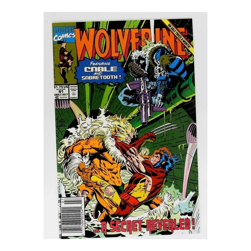 Wolverine (1988 series) #41 Newsstand in NM minus condition. Marvel comics [w^