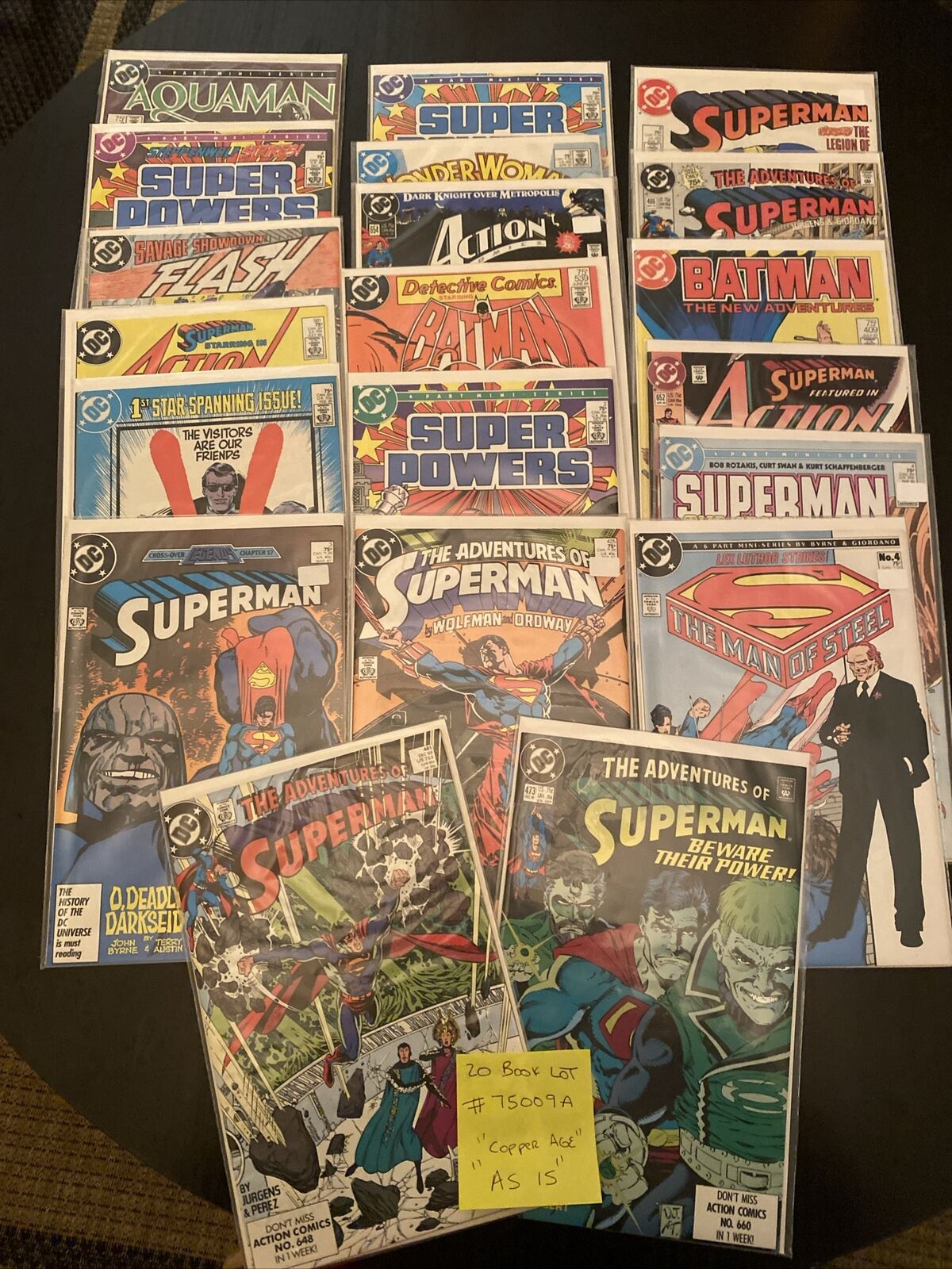 DC Comics Vintage 75c / 20 Book Lot. Various Titles. **Copper Age** Lot# 75009A