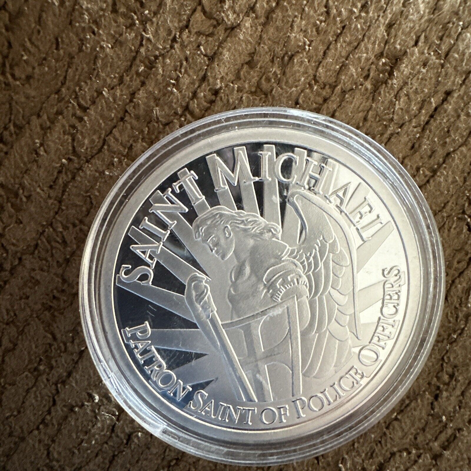 2024 Challenge Coin “Patron Saint Of The USA “Saint Michael” Silver