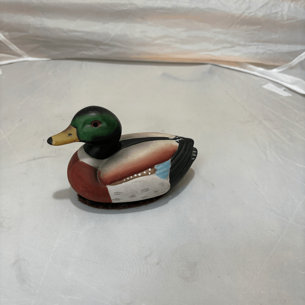 Vintage Jasco Mallard Duck Porcelain Lint Remover Brush 1980's Collectible