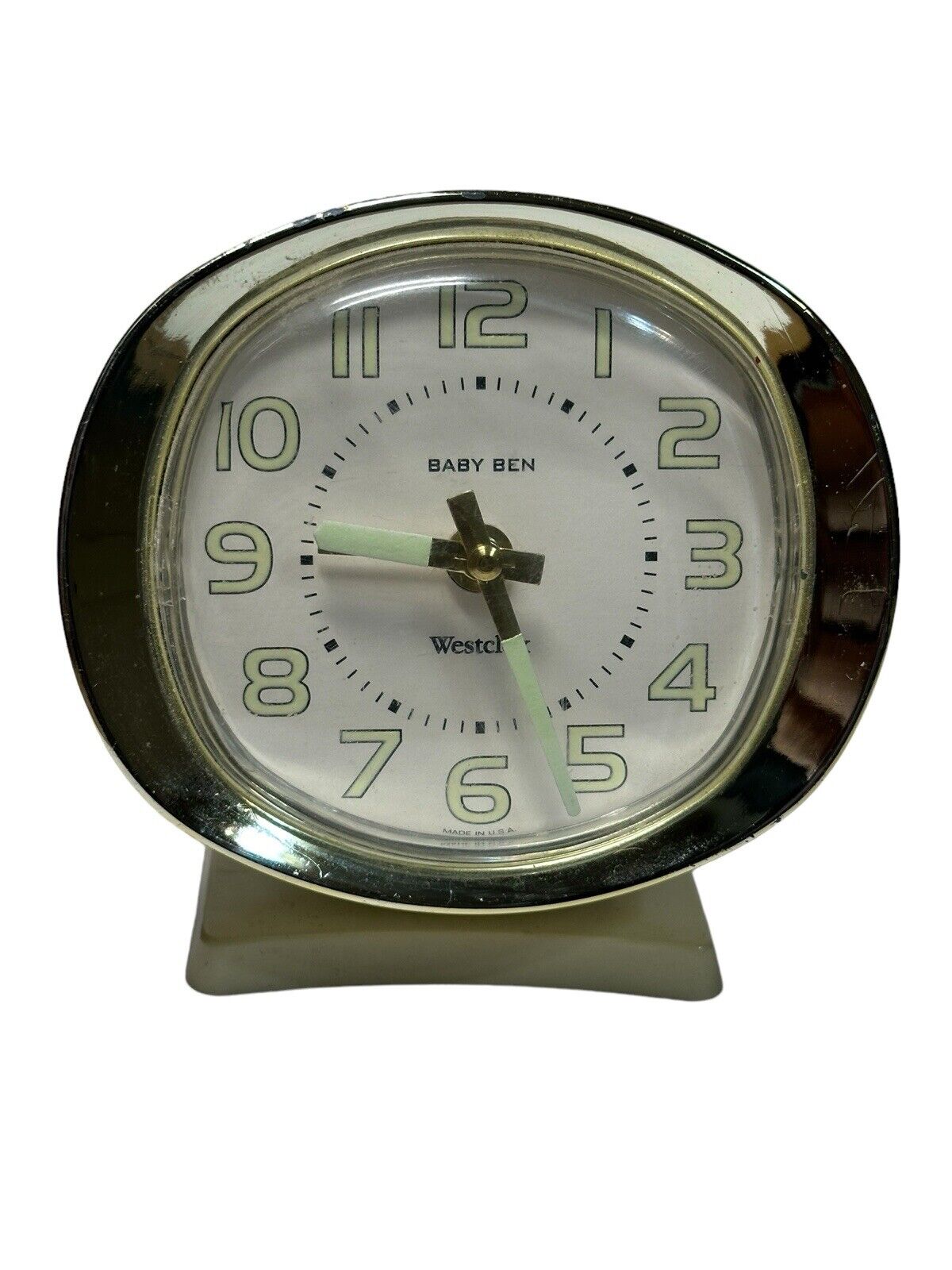 Vintage Westclox Alarm Clock, Baby Ben. Wind-up model. Works. Made In USA