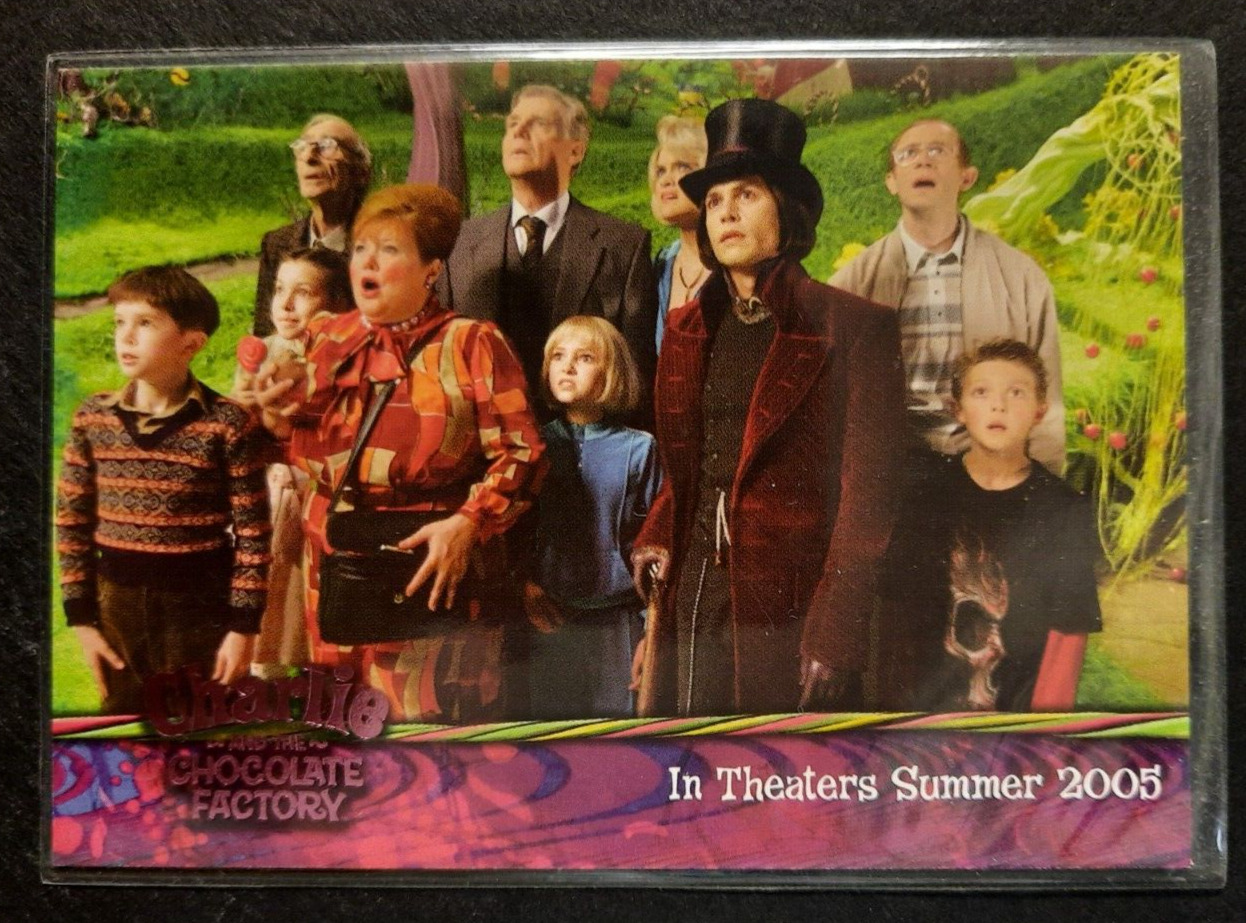 CHARLIE AND THE CHOCOLATE FACTORY Promo Card #02 Artbox 2005 Johnny Depp