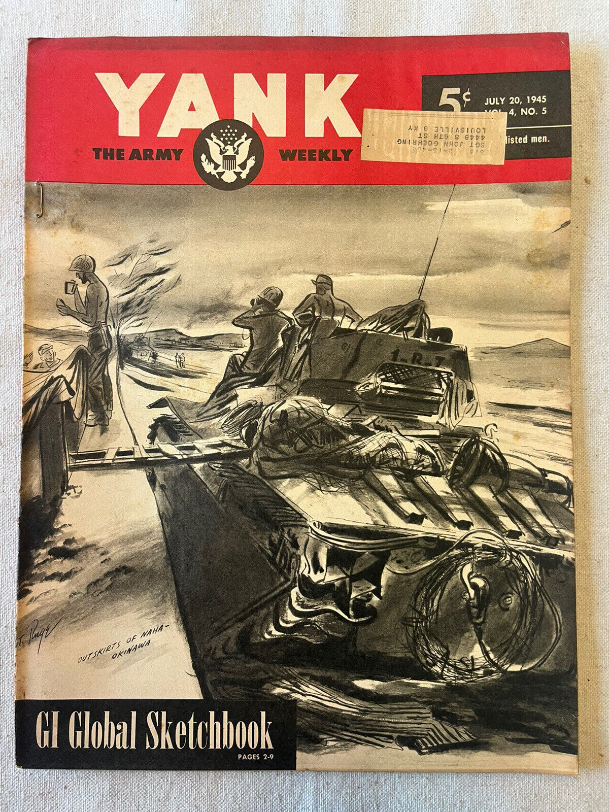 WW2 Yank The Army Weekly July 20, 1945 Pin-up Adele Jergens