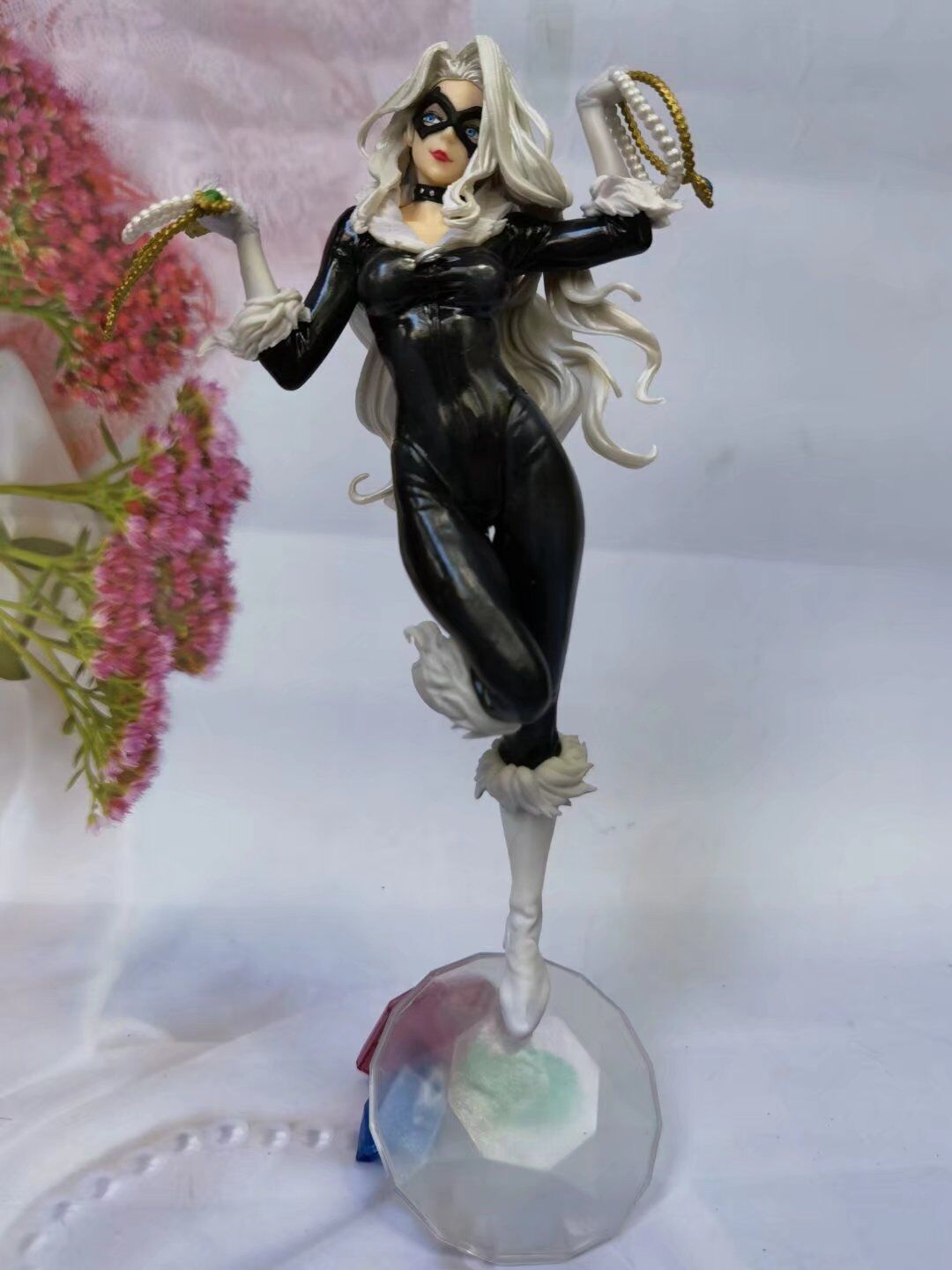 Marvel BISHOUJO STATUE Wonder Woman Black Cat Figurines Model Boxed Collectibles