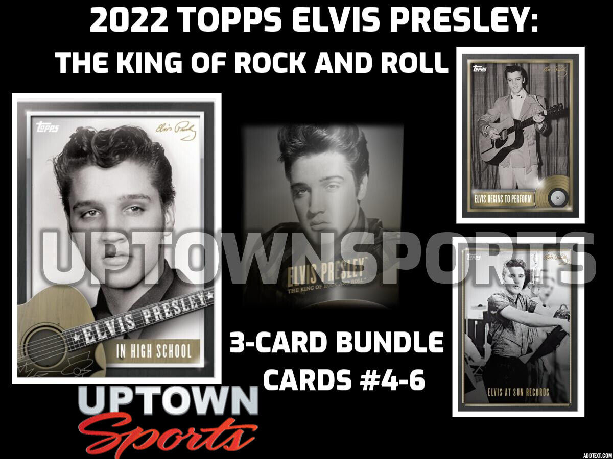 🎸Elvis Presley: The King of Rock and Roll 3-Card Bundle - Cards #4-6 🎸