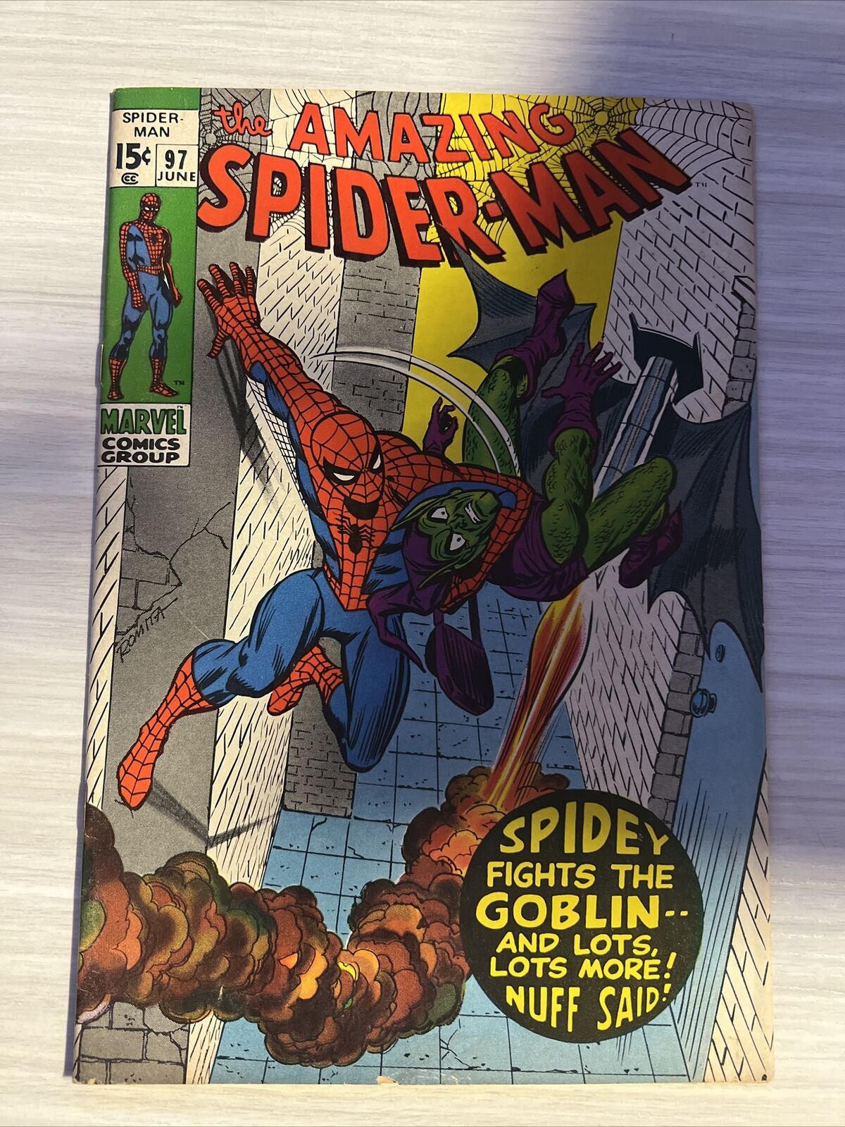 Amazing Spider-Man #97 1971 Marvel Comics Drug Addiction Plot 15 Cent