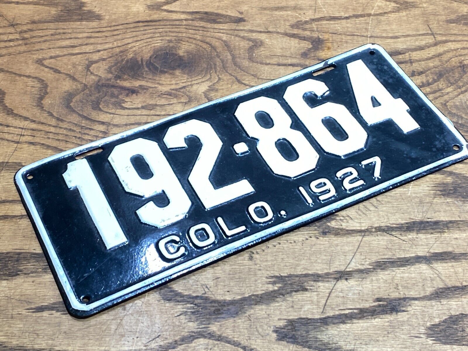 Vintage 1927 Colorado Automobile License Plate  ~ CO Colo Car Auto Tag # 192*864