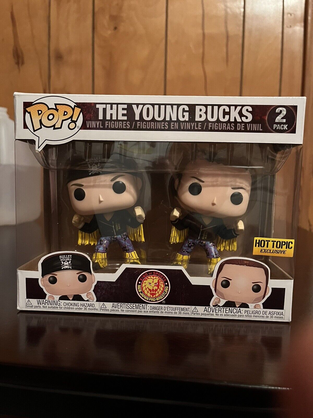 Funko POP  The Young Bucks AEW NJPW 2 Pack. Hot Topic Exclusive.  New In Box.