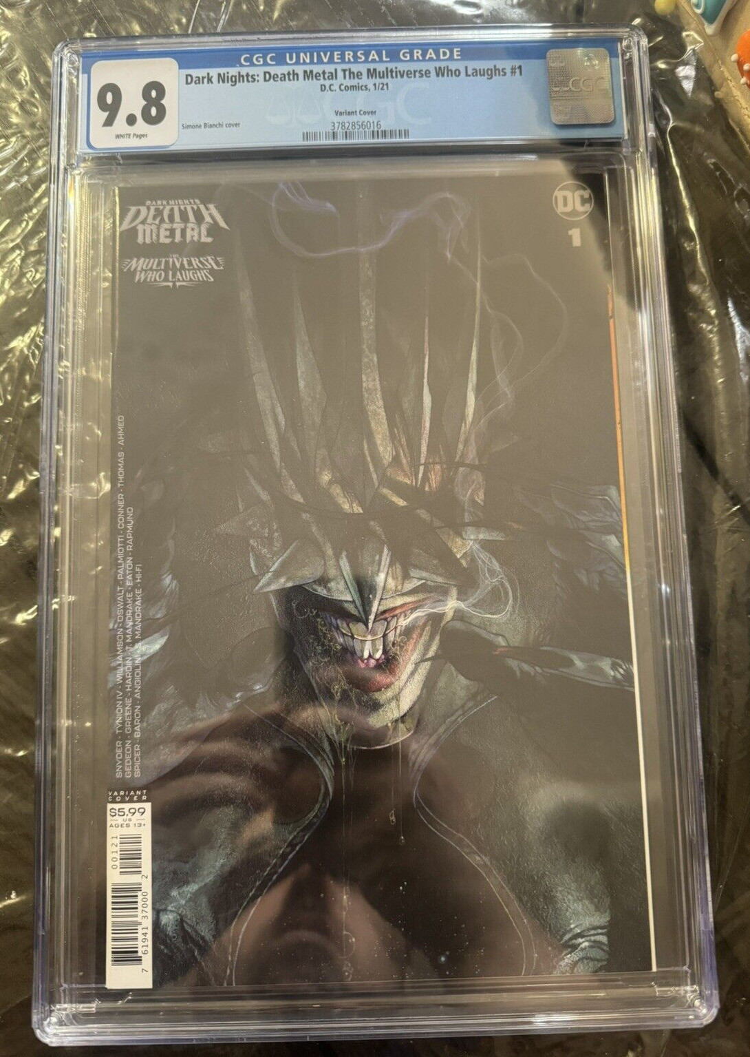 Dark Nights: Death Metal the Multiverse Who Laughs #1 CGC 9.8 Variant 1:25