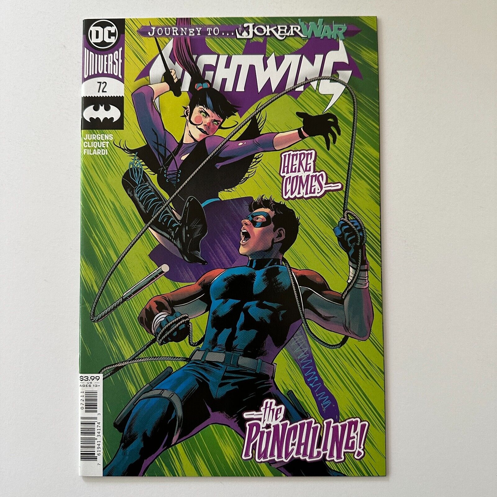 DC Comics Nightwing #72 Cover A NM+ 2020 Joker War Punchline