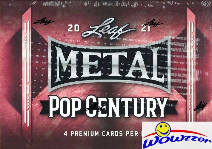 2021 Leaf Metal POP CENTURY Factory Sealed HOBBY Box-4 AUTOGRAPH/MEMORABILIA