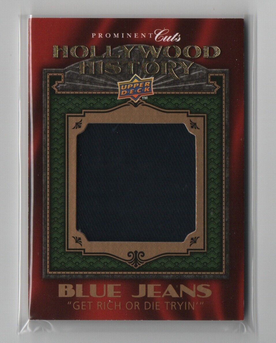 50 Cent 2009 Upper Deck Prominent Cuts Hollywood History Blue Jeans  Movie Worn