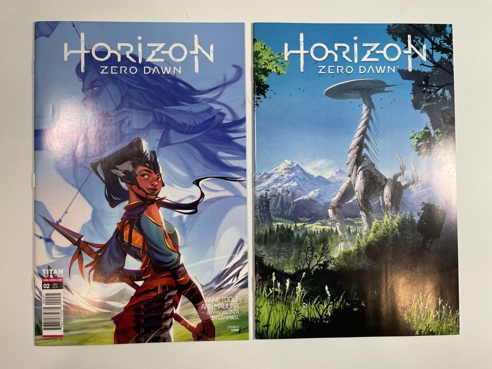 Horizon Zero Dawn #2C, 3B - Titan Comics - 2020