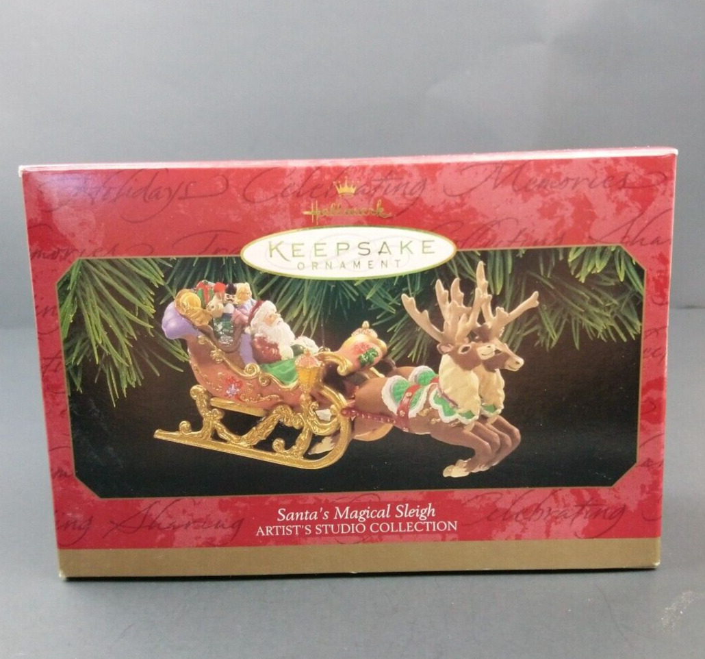 VTG 1997 Hallmark Keepsake Ornament Santa's Magical Sleight Artist Collection