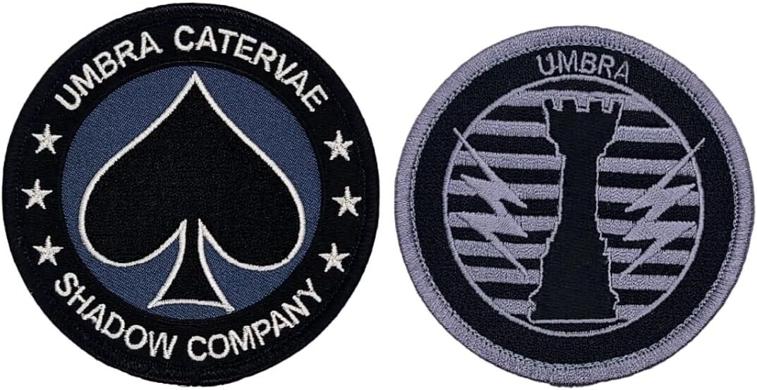 Call Duty Shadow Company Spade Umbra Catervae Patch  | 2PC HOOK BACKING