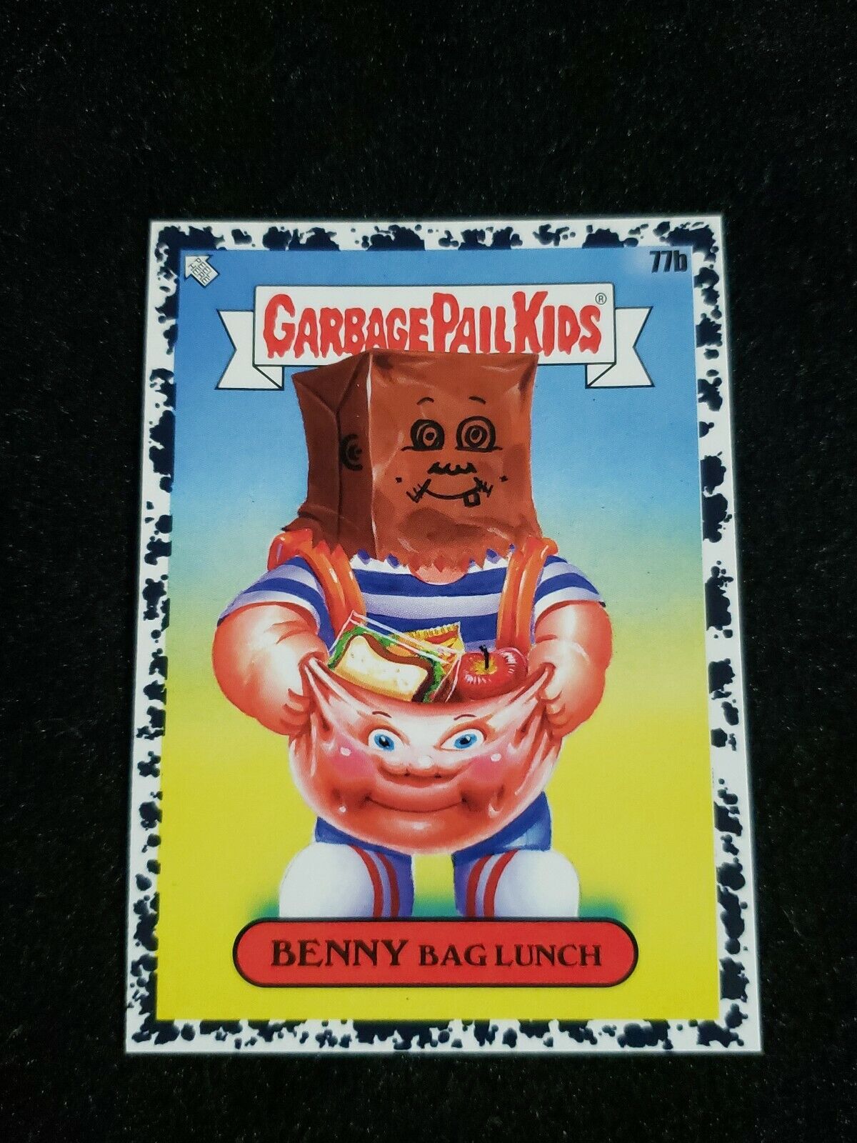 2020 Garbage Pail Kids Bruised Black #77B Benny Bag Lunch
