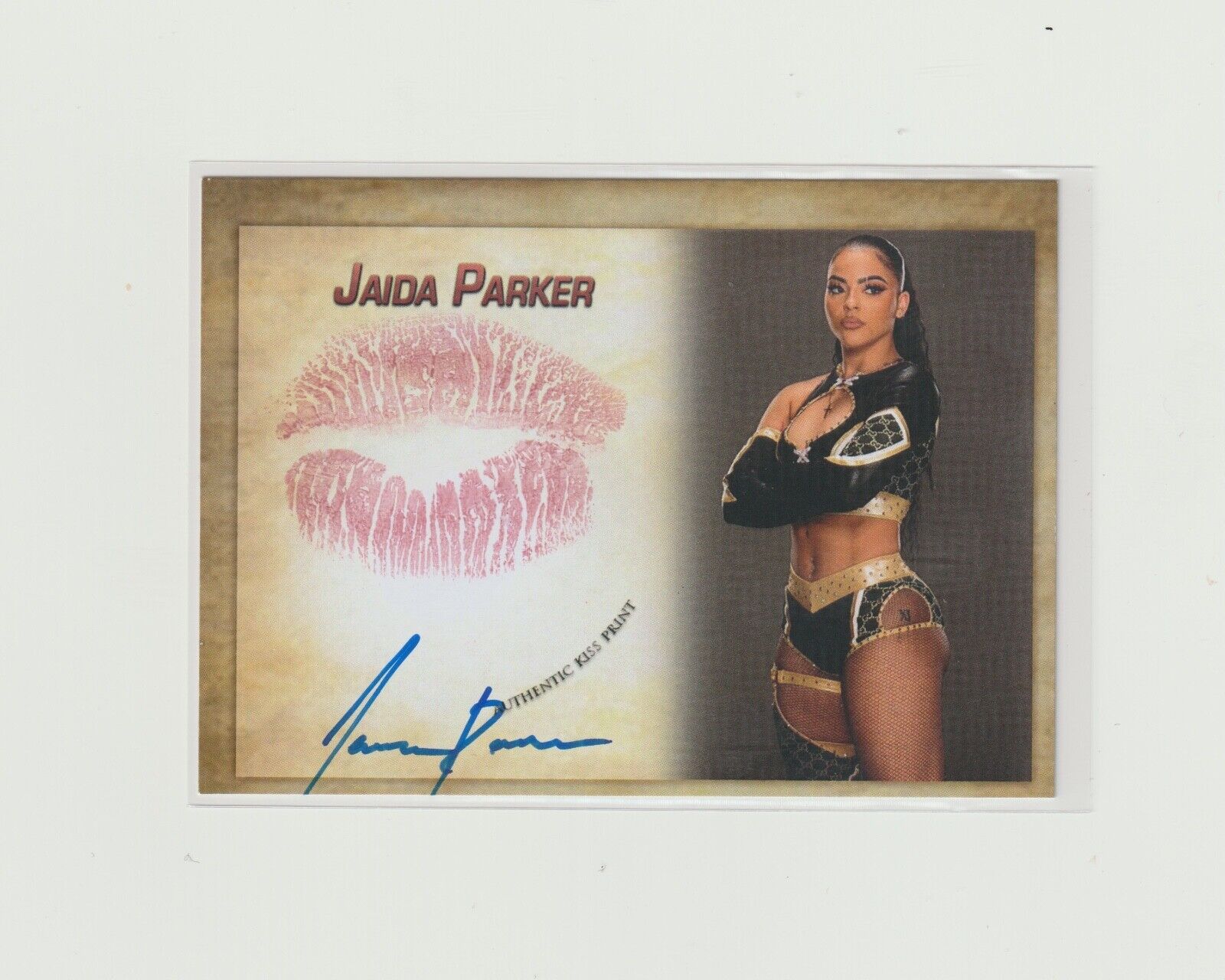 2024 Collectors Expo Jaida Parker WWE NXT Rookie Auto Autographed Kiss Card