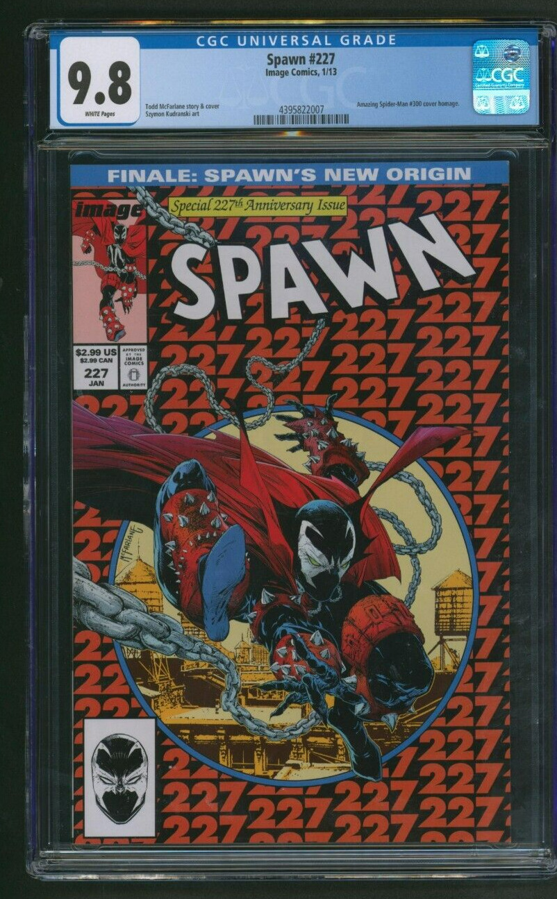 Spawn #227 CGC 9.8 Amazing Spider-Man #300 Cover Homage Image Comics 2013