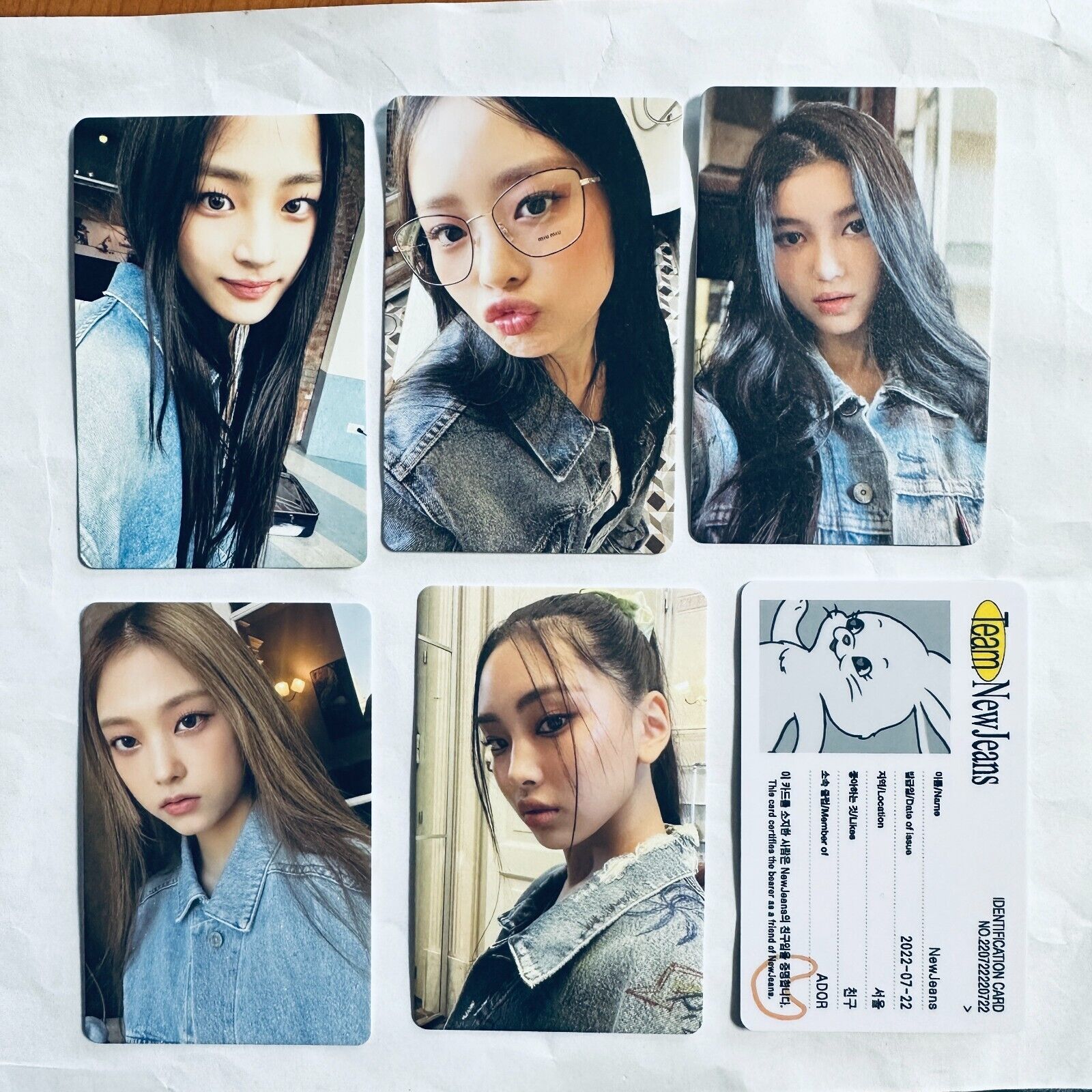 NEW JEANS Official Photocard Album NEW JEANS (Group Ver) Kpop - 7 SELECT