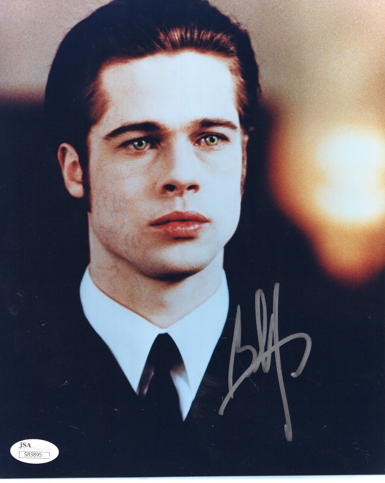 BRAD PITT HAND SIGNED 8x10 COLOR PHOTO         INTERVIEW WITH VAMPIRE       JSA