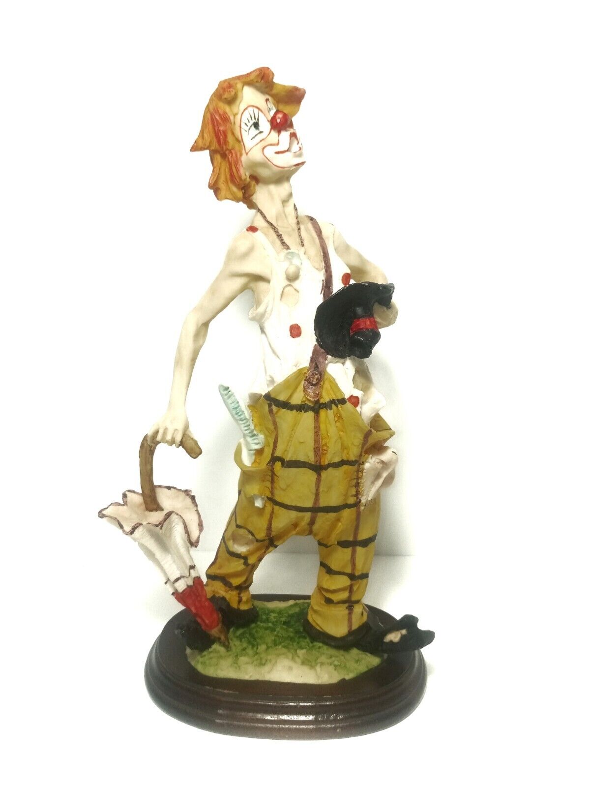 Vtg Pucci Arnart Hobo Clown with Umbrella And Pacifier 80\'s Clown