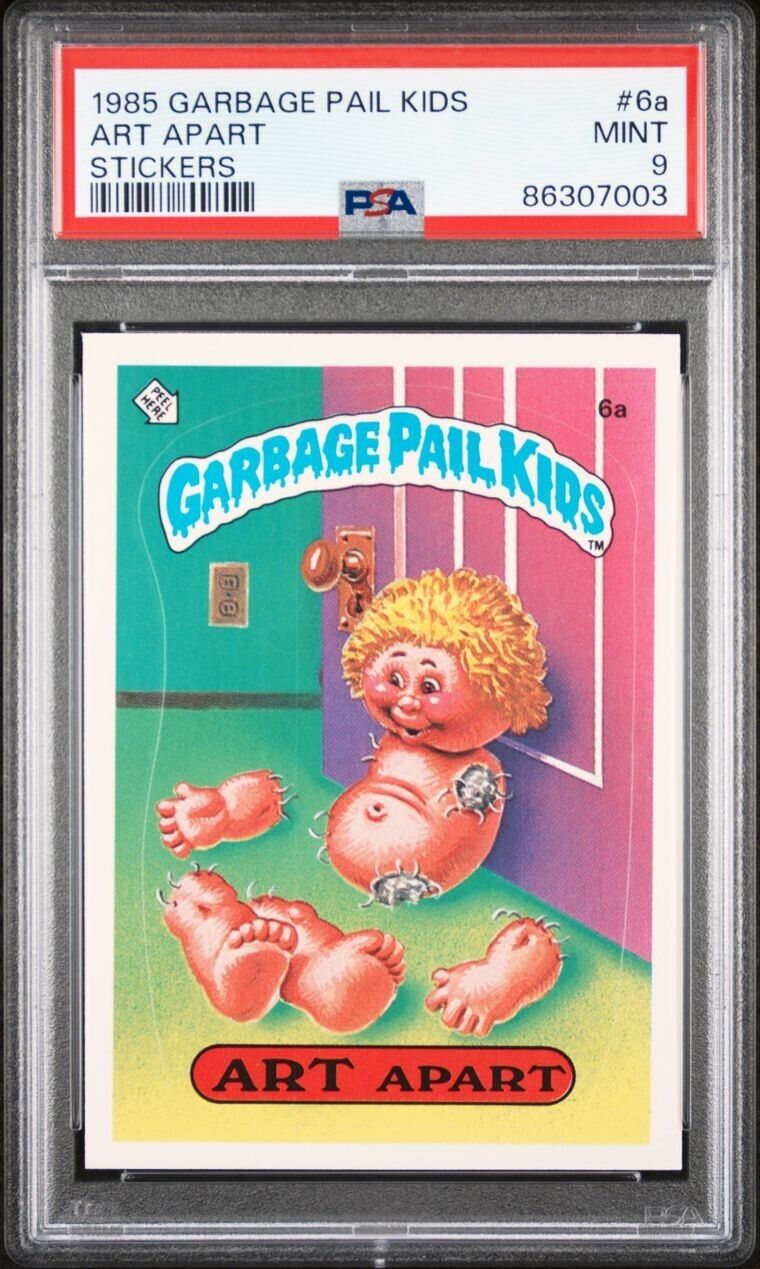 1985 Topps OS1 Garbage Pail Kids Series 1 Art Apart 6a Matte Card PSA 9 MINT GPK