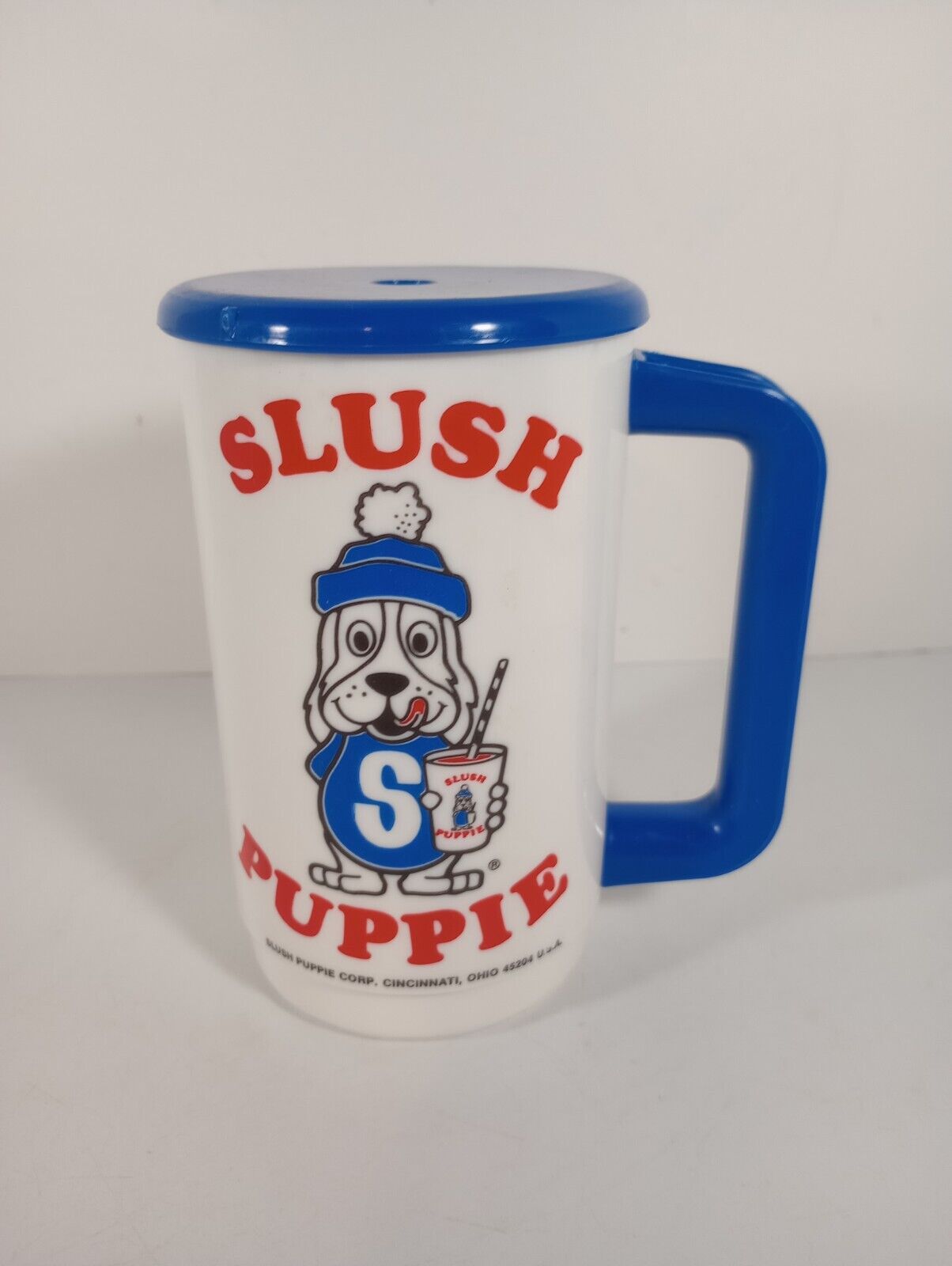 Vintage 22oz Slush Puppie Plastic Cup W/ Lid & Straw New