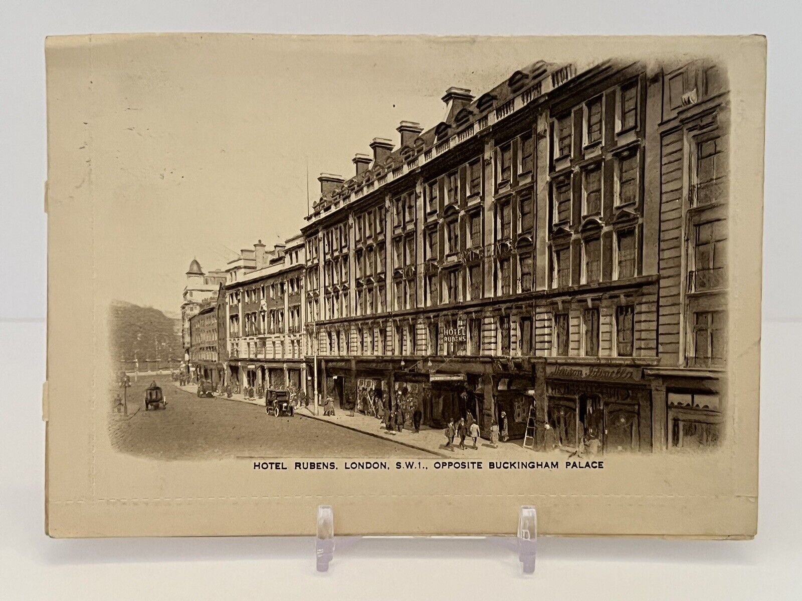 1928 LONDON Hotel Rubens Opposite Buckingham Palace, Postcard Letter to Crosby