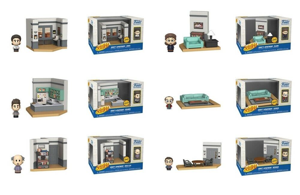 Funko Pop Diorama: Seinfeld Jerry's Apartment LIMITED EDITION CHASE SET 6 PIECES