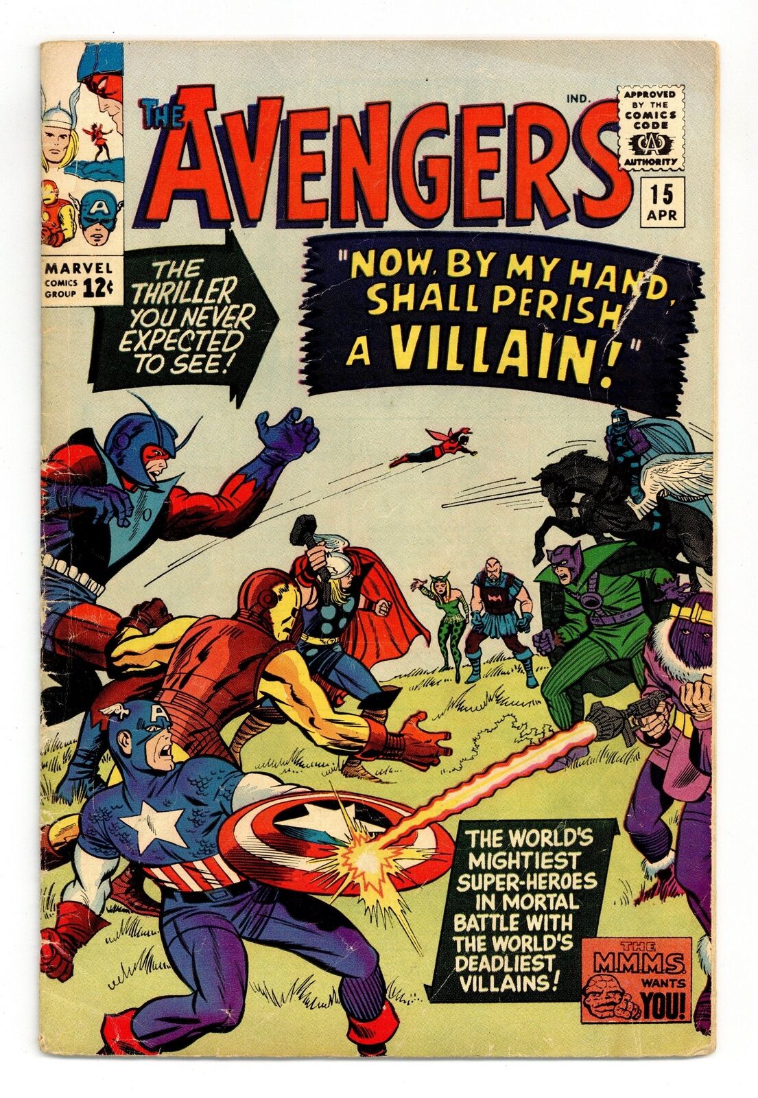 Avengers #15 GD/VG 3.0 1965