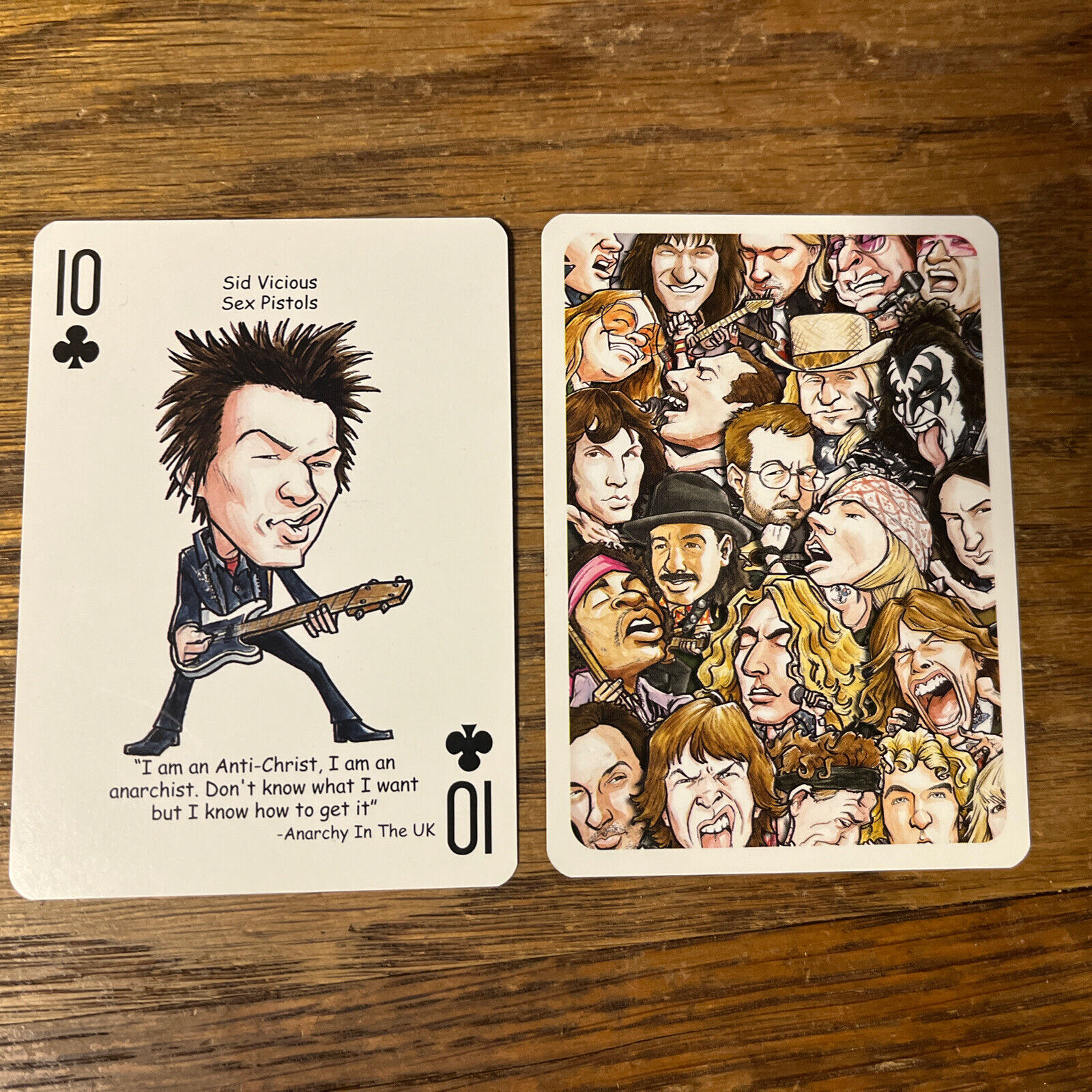 2012 Hero Decks Presents Rock 'n Roll Playing Card Sid Vicious Sex Pistols