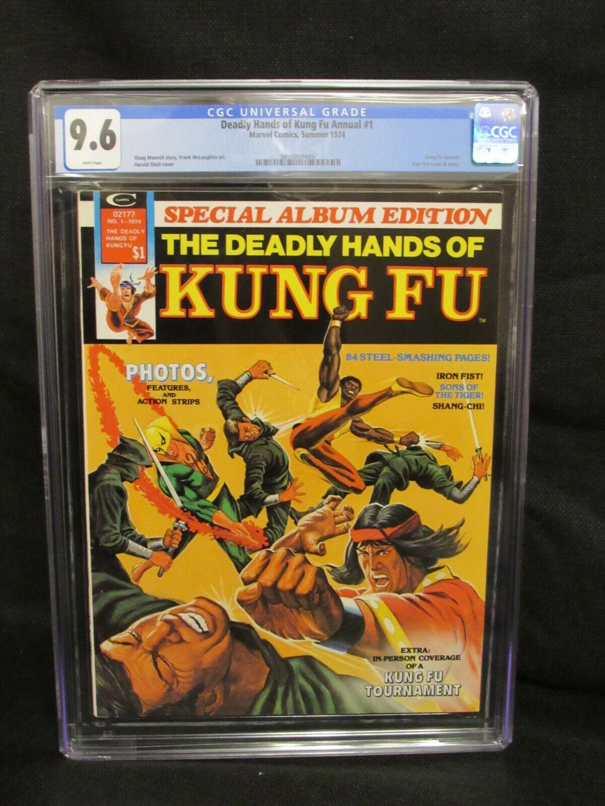 Deadly Hands of Kung-Fu Annual #1 (1974) Early Shang-Chi Marvel CGC 9.6 CZ110